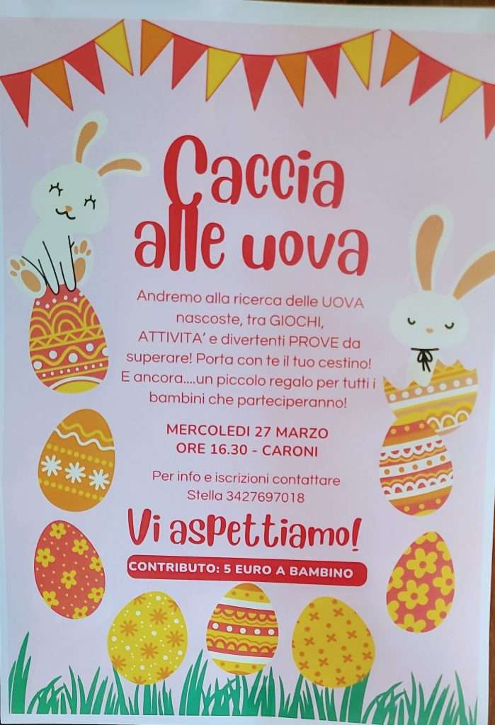 Caccia alle Uova a caroni di limbadi