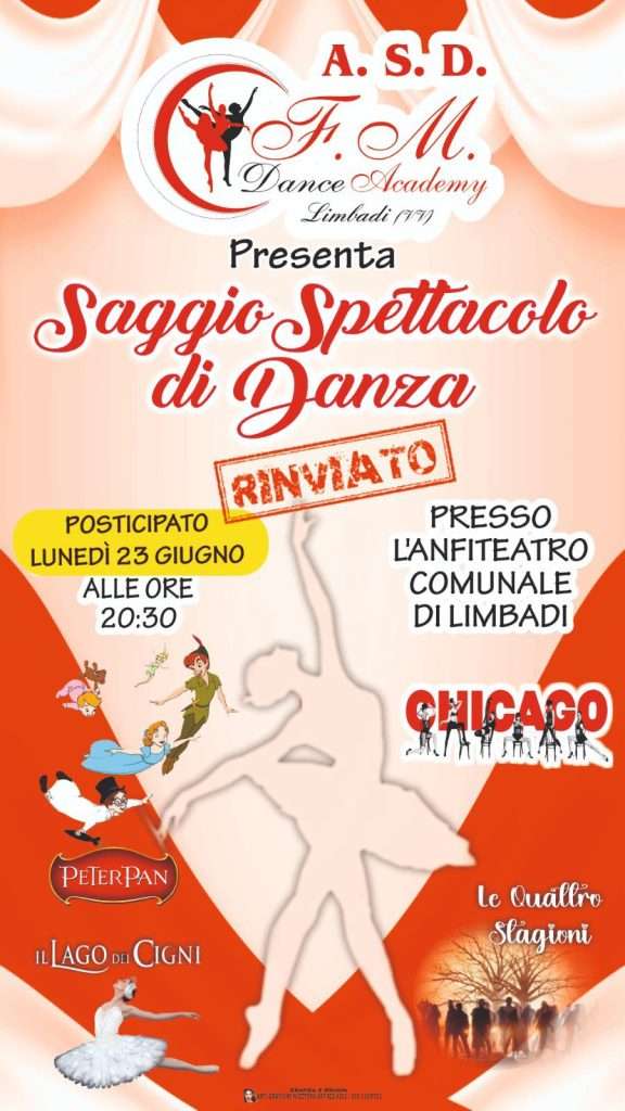 SAGGIO SPETTACOLO DI DANZA PRESSO L'ANFITEATRO COMUNALE DI LIMBADI