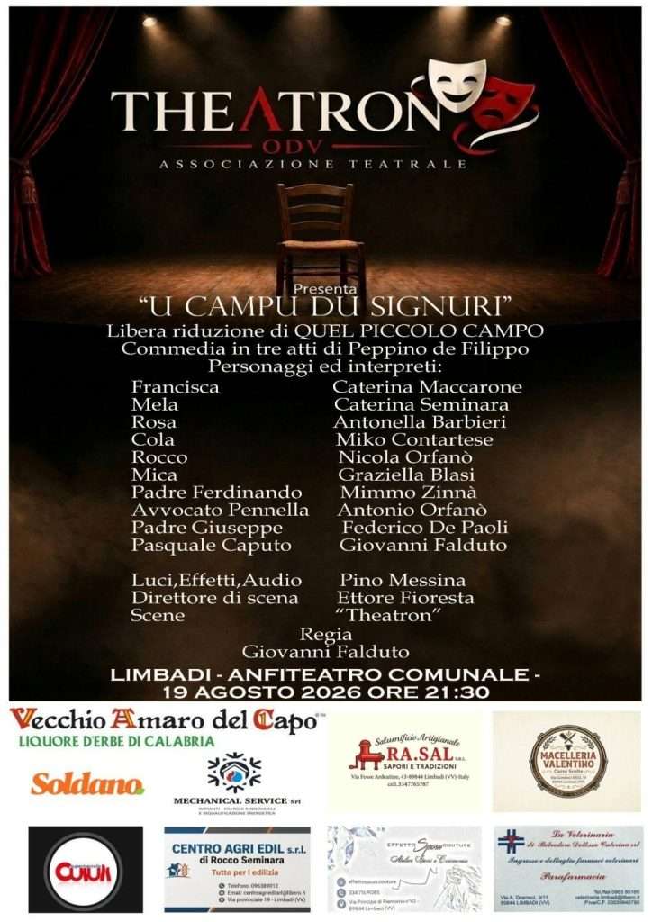 locandina teatron a limbadi